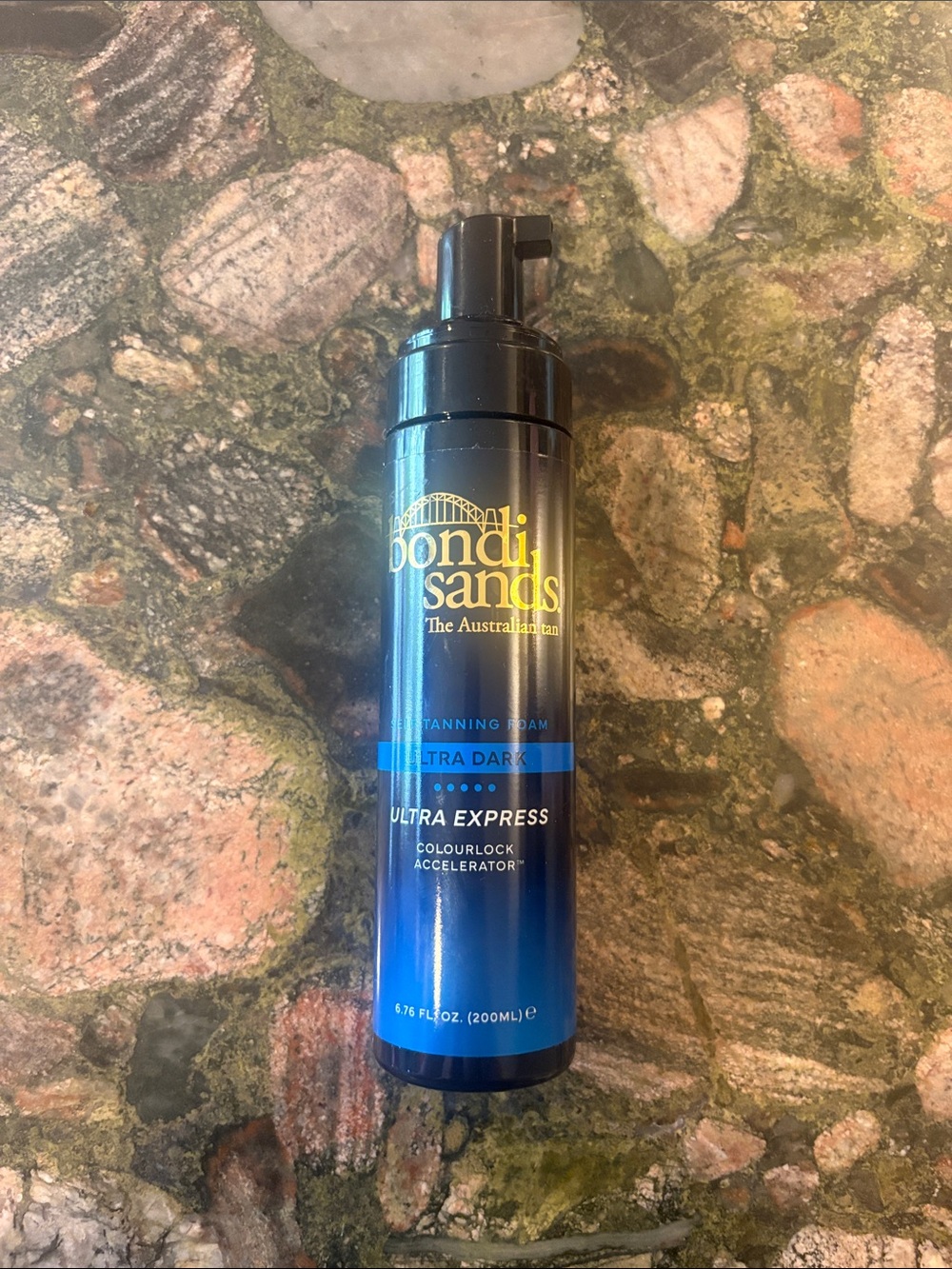 Bondi Sands Ultra Express Mousse - Blue and Black Bottle with Gold Logo